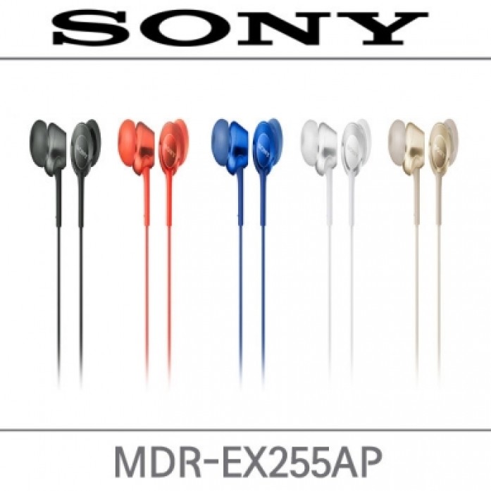 SONY MDR-EX255AP 소니코리아 정품 /커널형 이어폰 /스마트폰 통화가능